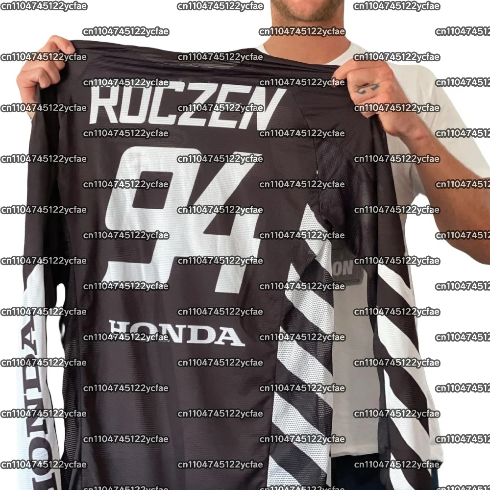 

Honda #94 ROCZEN 2025 Summer Motorcycle Jersey Long Sleeve Riding Shirt Breathable Racing Gear Comfortable Off-Road Moto Top