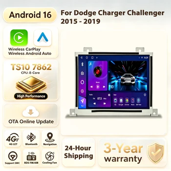 8,4 pulgadas Android 16 para Dodge Charger Challenger 2015-2019 reproductor de Radio de coche Multimedia GPS Radio reemplazo inalámbrico Carplay 1