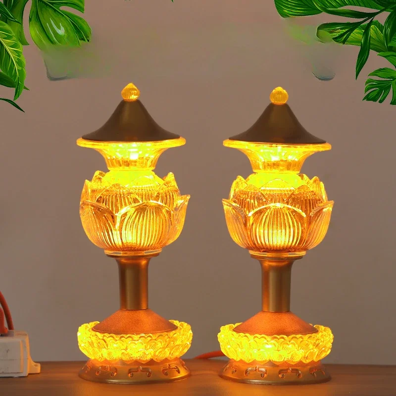 

1 шт., бытовой подсвечник с имитацией храма лотоса, искусственная посуда, молитва для благоприятия, декор фэн-шуй, подсвечник