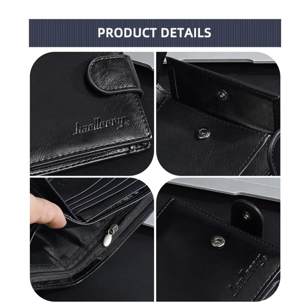 مشبك 2 أضعاف محافظ مع عملة جيب بولي Leather الجلود مكافحة سرقة حقيبة النقدية حافظة بطاقة الائتمان معرف شارة حامل محفظة جلدية الذكور السفر