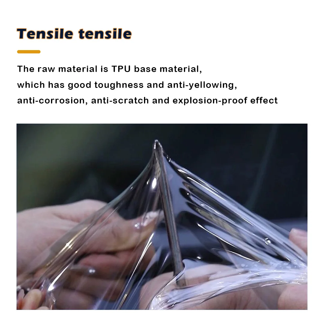 NASIDO TPU voorruitfolie anti-kras goed hydrofoob 96% UVR voor autoruitbeschermingsfolie