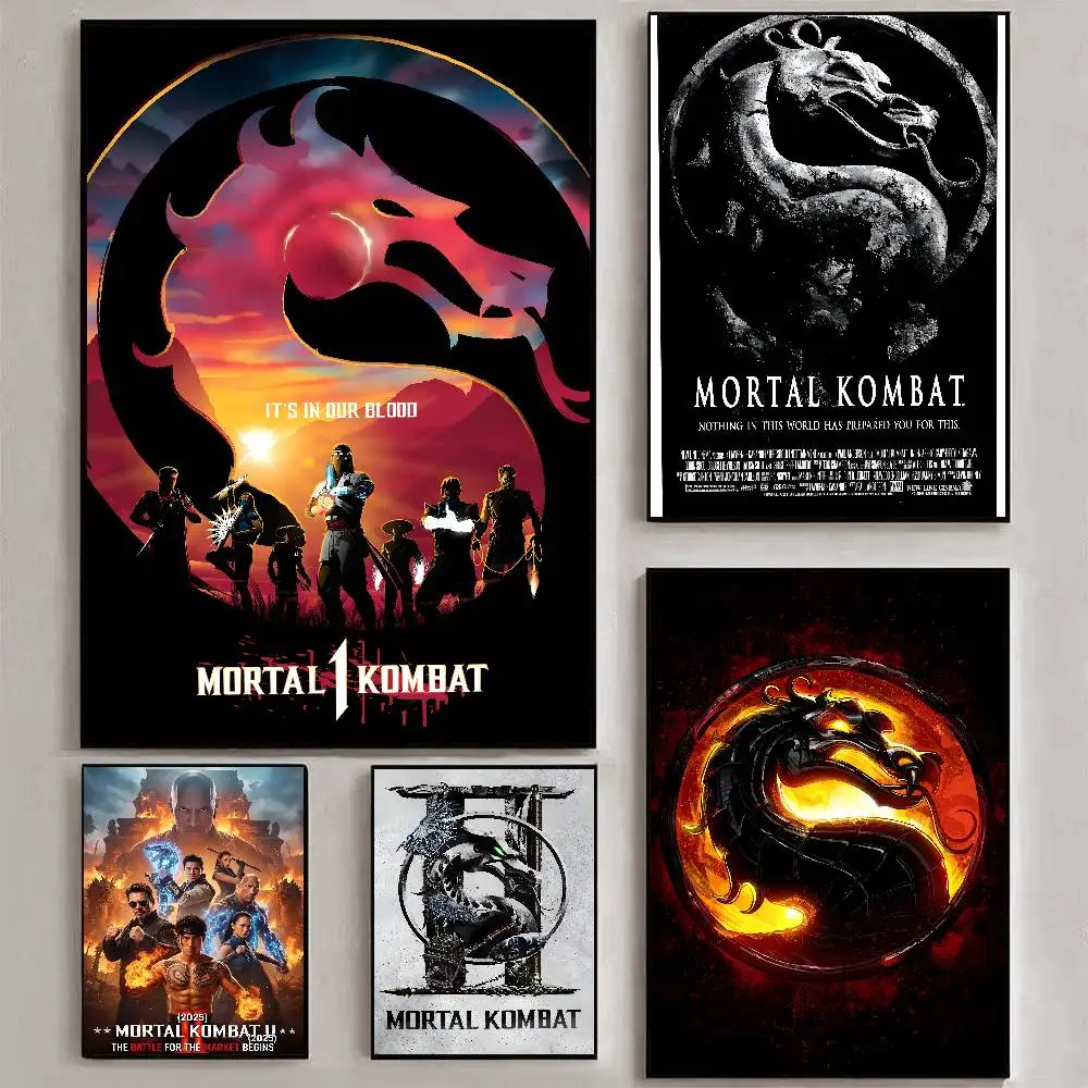 Classic Mortal Kombat Video Game poster art HD canvas advanced aesthetic Printing Paper Wall Art for Living Room Home Decor