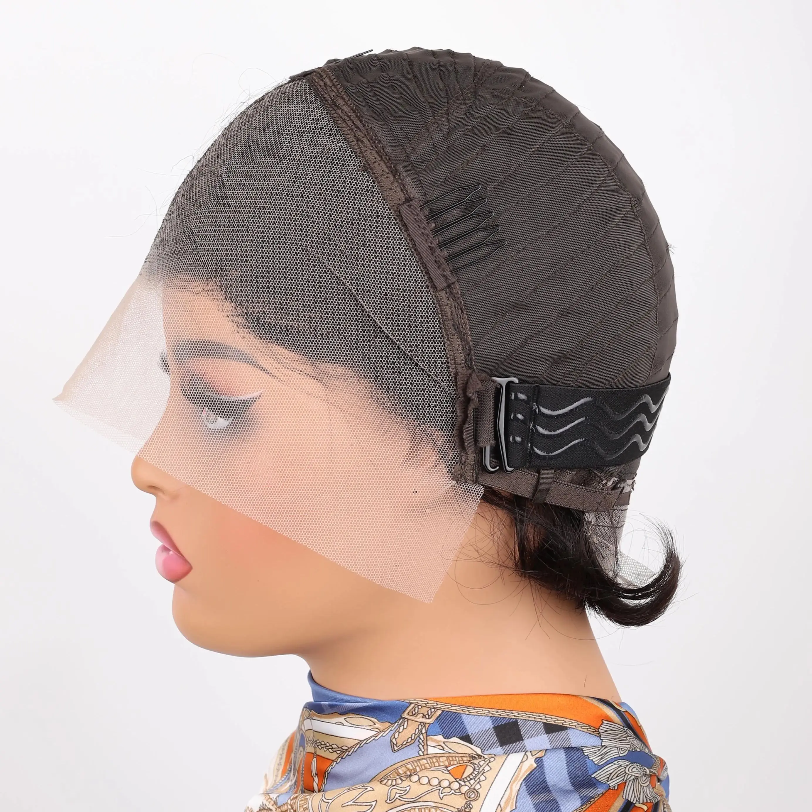 ショートピクシーカットストレートヘアウィッグナチュラルブラックヘアウィッグ