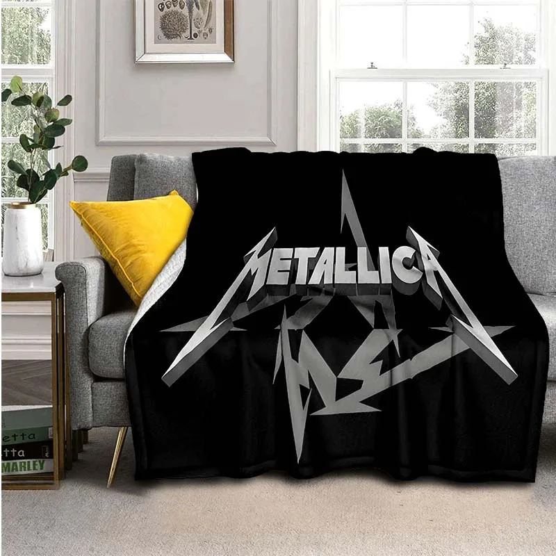 HEAVY-METAL-M-META-LLICA-BANDS bands Super Soft Throws Blanket,Warm Cozy Blanket for Bed,Sofa,Bedroom,Living Room,Travel,Hiking
