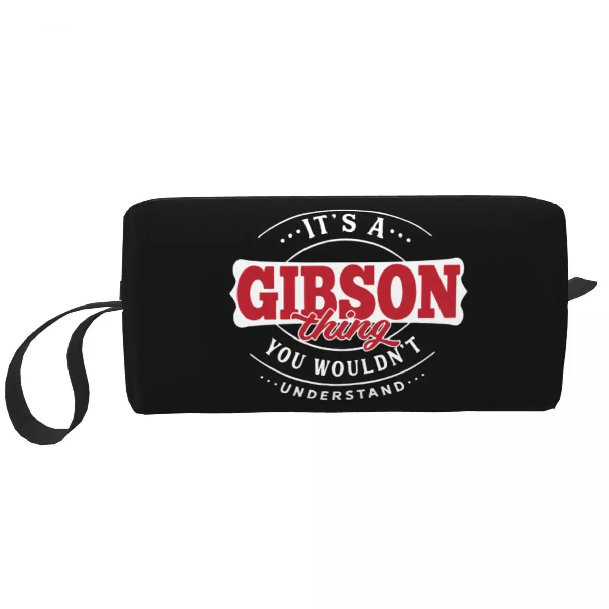 Gibson Thing Makeup Bag Travel Cosmetic Bag for Men Women Music Lover Toiletry Bag Dopp Kit