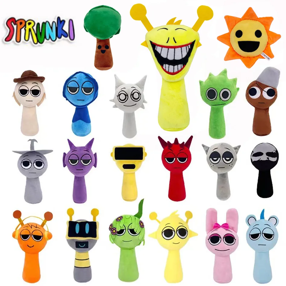 Sprunki Plush Toys Sprunki Incredibox Plush Doll Sprunki Game Cartoon Pillow Kids Birthday Gifts Stuffed Dolls Christmas Gift