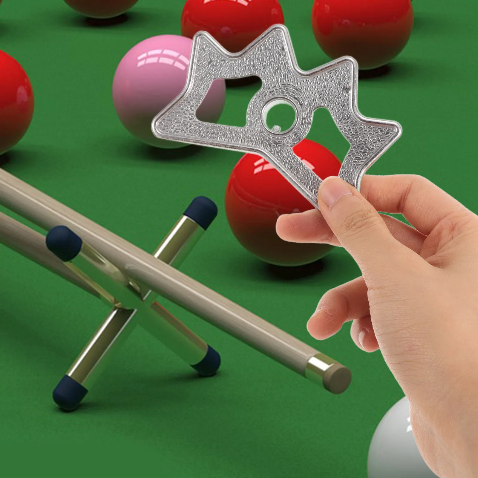 2Pcs Compact Aluminum Pool Bridge Stick Rest Billiard Cue Stand Lightweight Easy to Store Secure Hold Snooker Billiards