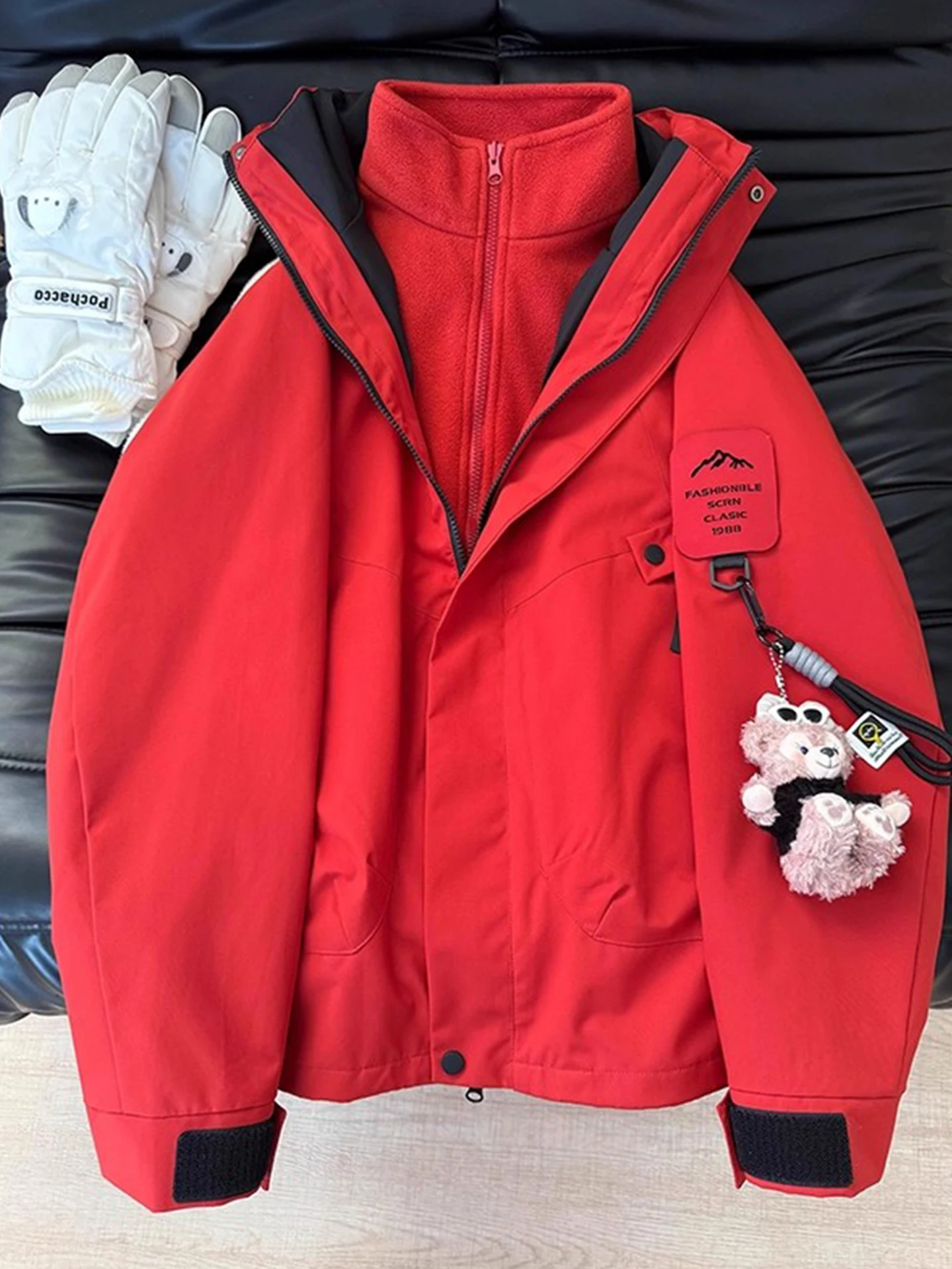 

ex Hiking down Jaet Windproof Waterproof Tee-in-One Workwear Coat Autumn Winter Outdoor Mountain Climbing Coat for Co...