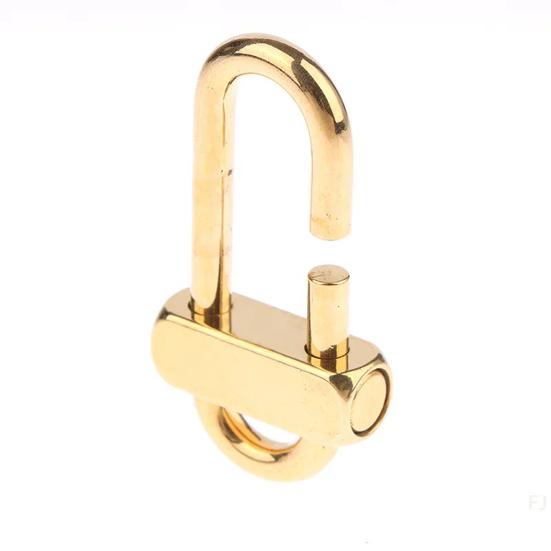 [YU]Brass Keychain Anti-oxidation Anti-rust Decorative Brass Lock Clip Key Chain for Girl