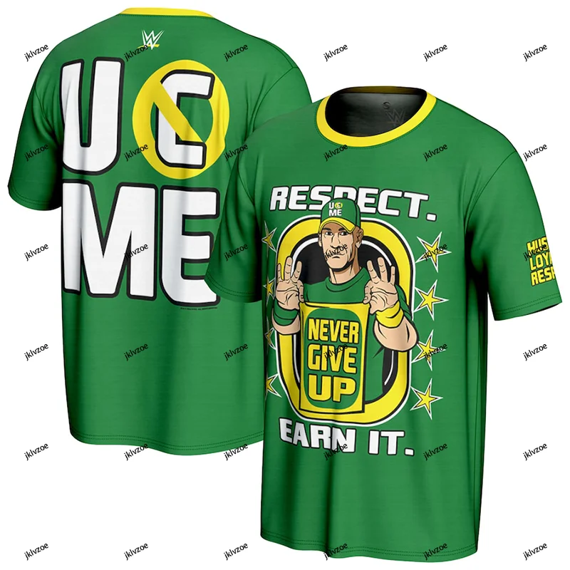 John Cena Wwe 2024 Farewell Tour Women Top Kids Clothes T Shirt Men Girl Teenager Boys Tee John Cena 500 Level Hustle Summer