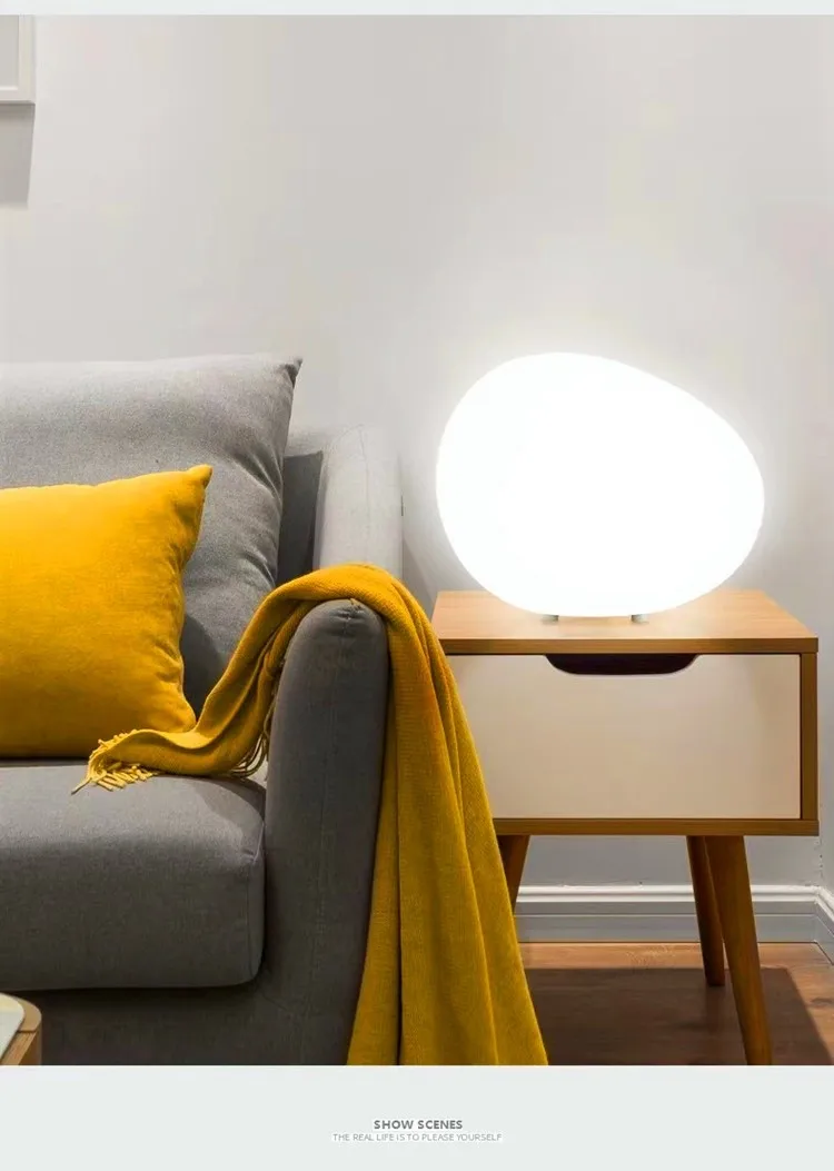 Cobblestone Night Light Modern Minimalist Atmosphere Table Top Decorative Lamp Romantic Desk Bedside Table Lamp
