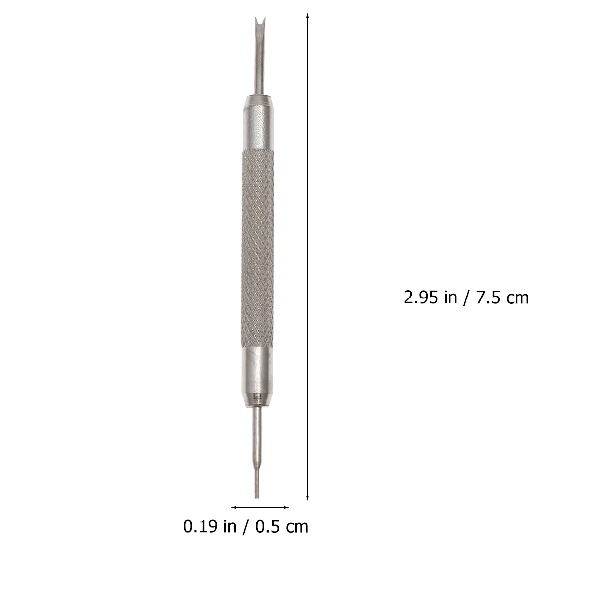 

7 Pcs Band Repair Tool Set Double Silver Watch Strap Remover Pin Spring Bar Fitting Removing For Watch