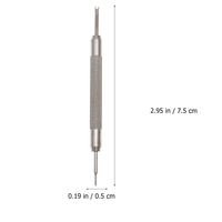 7 Pcs Band Repair Tool Set Double Silver Watch Strap Remover Pin Spring Bar Fitting Removing For Watch