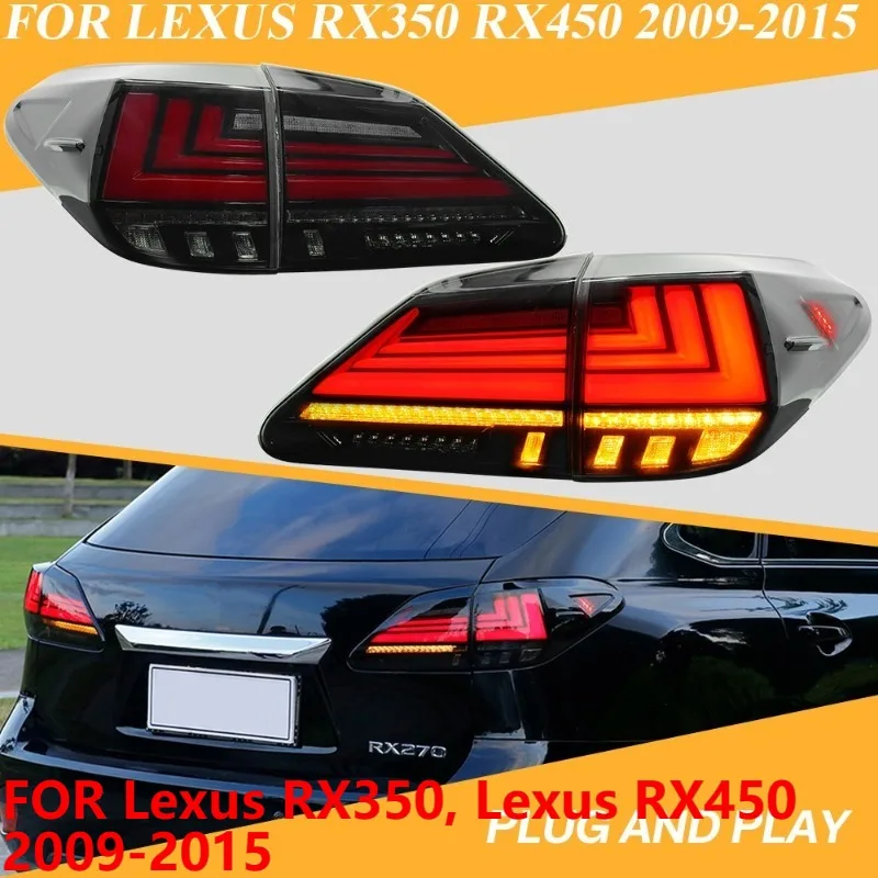 

Для Lexus RX350 RX450 2009-2015 светодиодные задние задние фонари дымчатая пара