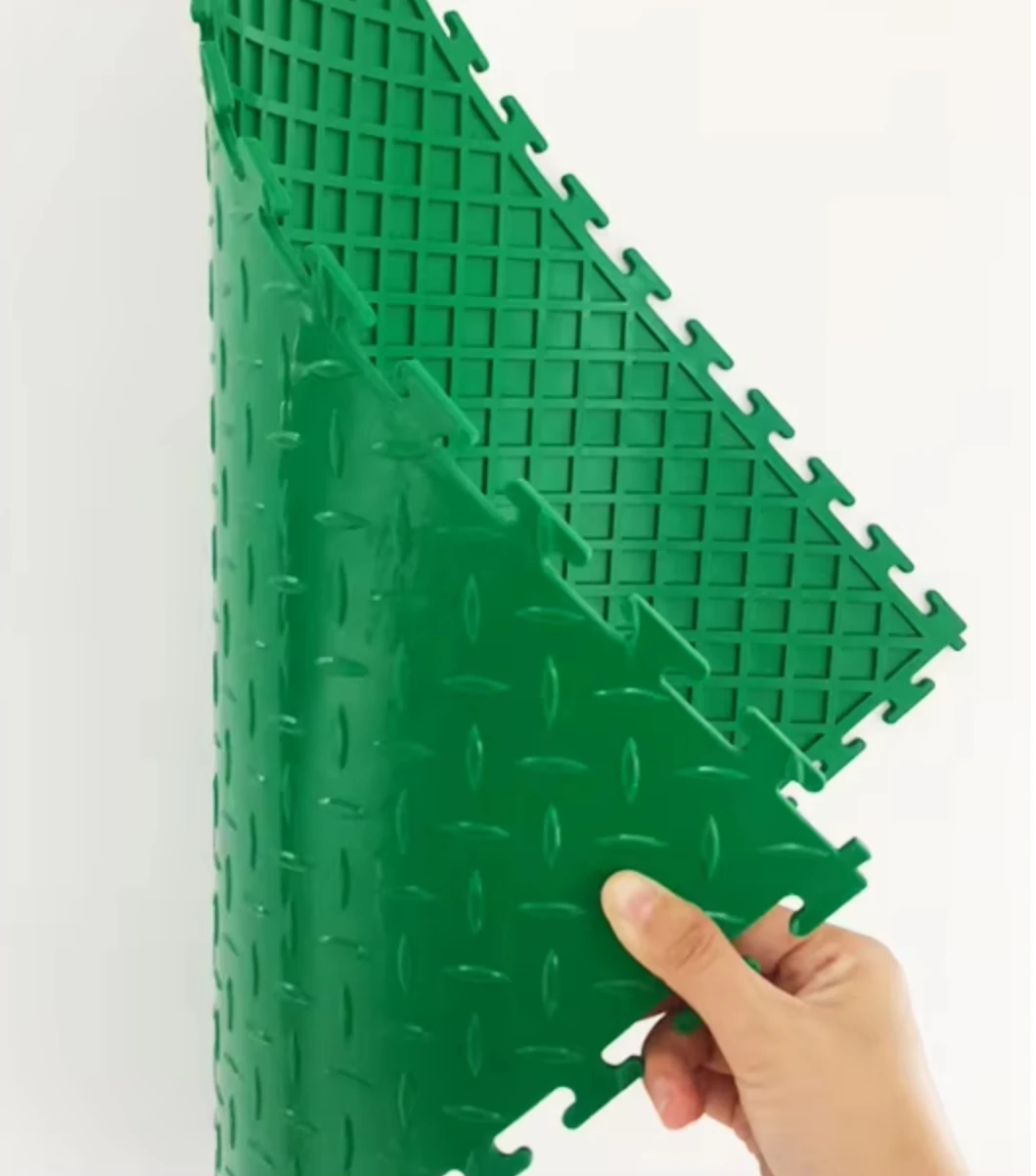 Modular Basketball Court Garage Floor Tiles Plastic Flooring for Indoor Outdoor Use Interlock Design for Easy Installation