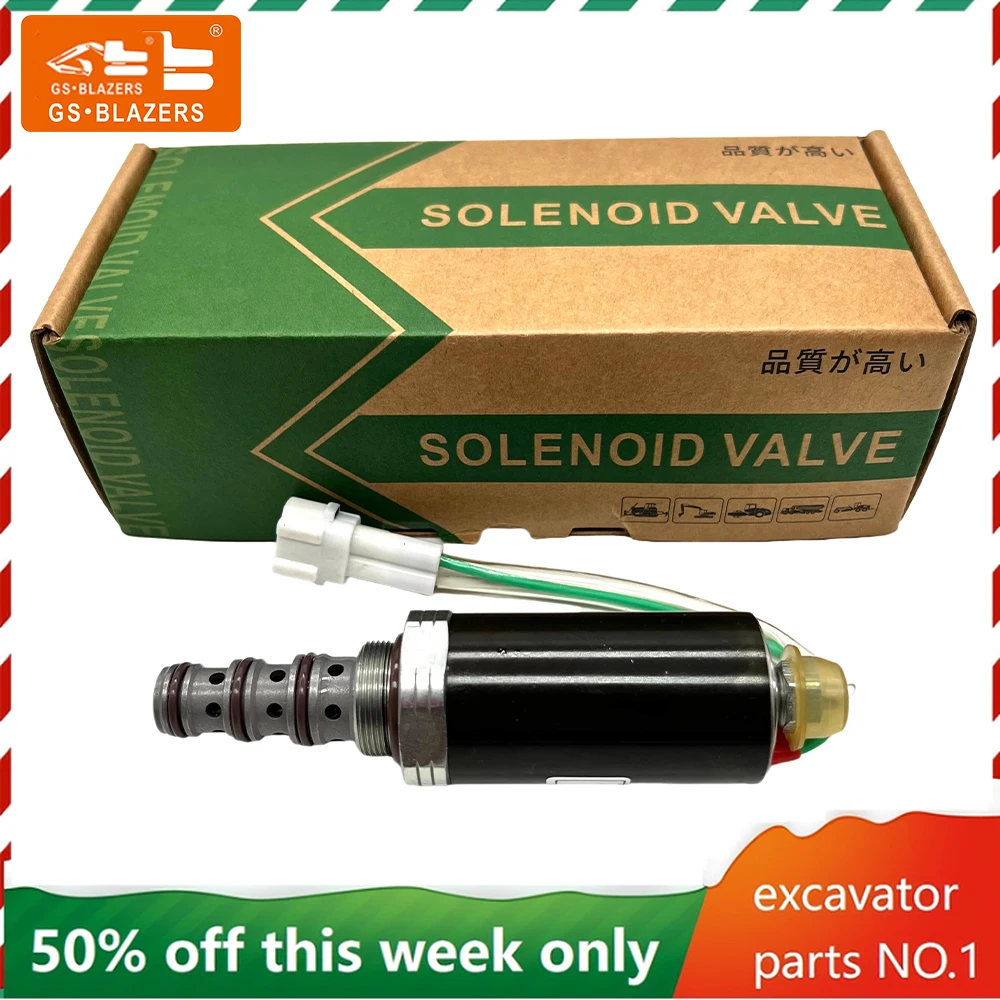 جديد صمام الملف اللولبي للمضخة الهيدروليكية KDRDE5K-20/30C02-106 لأجزاء حفارة كوبيلكو SK220