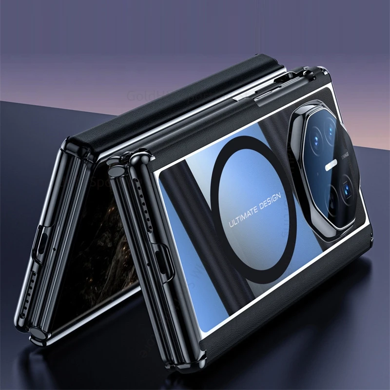 

6D Plating Hinge Case For Huawei Mate XTs Ultimate Wireless Charging Hard Transparent For Magsafe Case For HUAWEI Mate XT Fundas