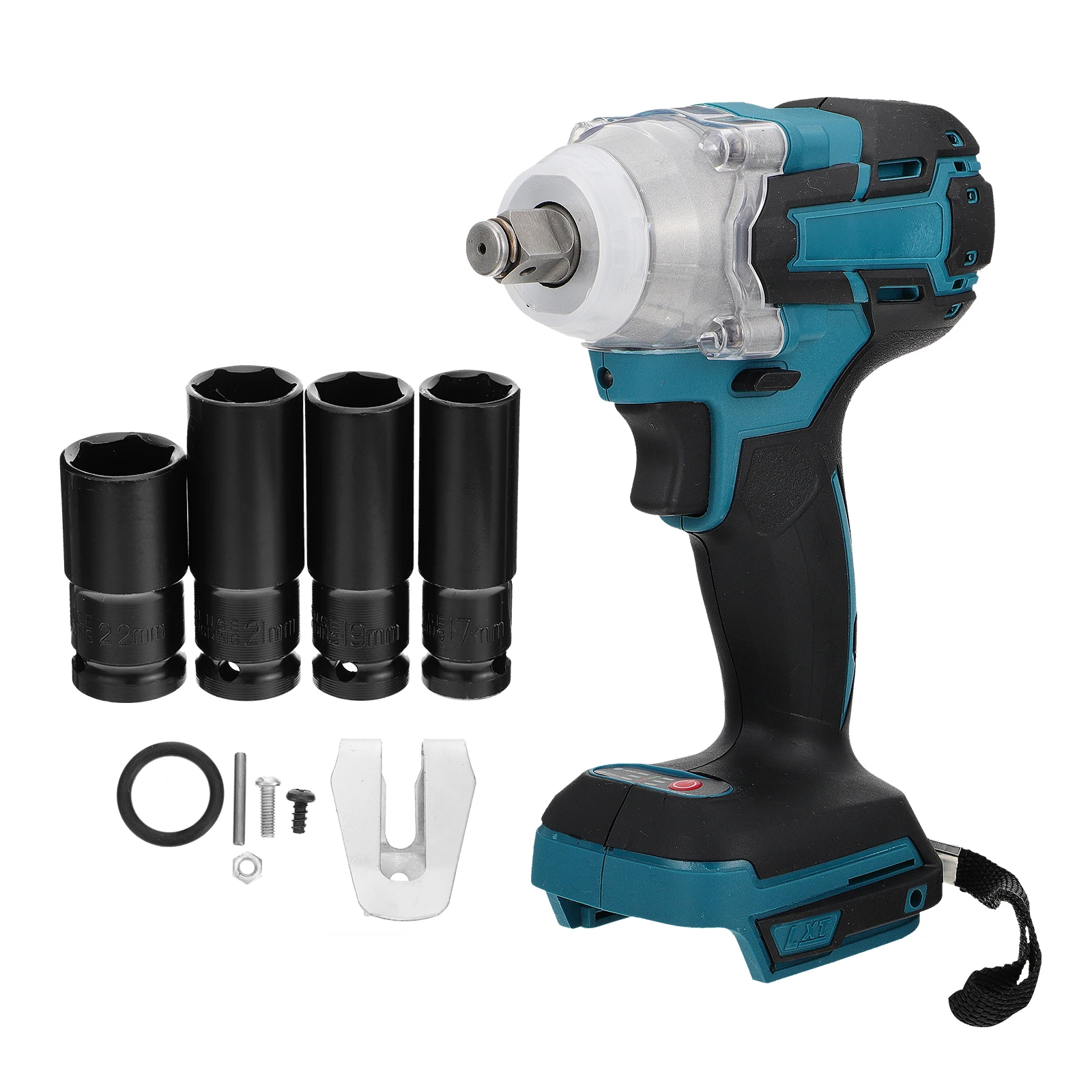 

Plastic Impact Wrench High Torque Cordless Tools Quick Assembly Strong Endurance Rechargeable Wrench Set Large Vents