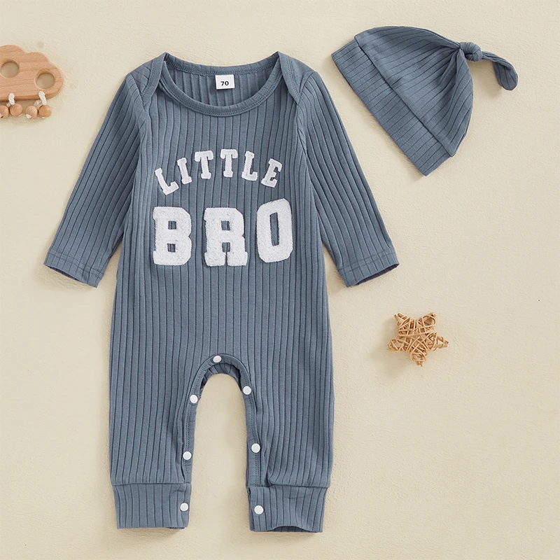 Infant Boys 2-Piece Outfit Short Sleeve Striped Bodysuit with Matching Shorts and Sun Hat for Summer Fun