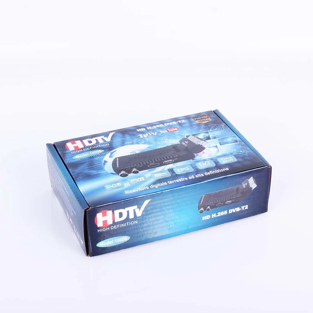 HD Digital H.265 DVB T2 Spain TDT  Europe Terrestrial TV Receiver HEVC 265 Mini Scart DVB-T2 H.265 HD Decoder EPG Set Top Box