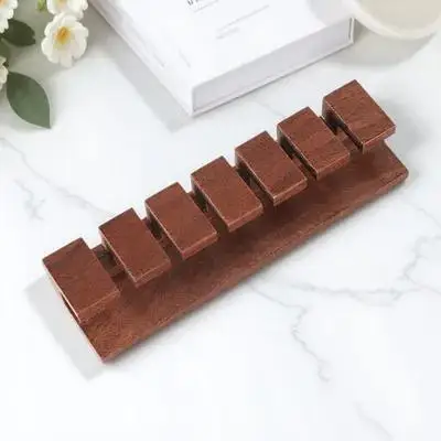 

1Pcs Cable Organizer Clip Adhesive Cable Management Holder for Home Office Wooden Natural Wire Organizer System
