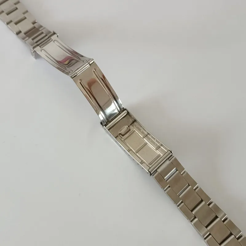 20mm Vintage Brushed Stainless Steel Oyster Curved End Watch Strap Bands Bracelet Fits For Rolex RLX 16700 16710 70216 Watch