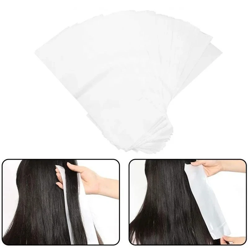 50PCS/100PCS Disposable Hair Dye Foam Paper Professional Hair Coloring Highlighting Strips Tools