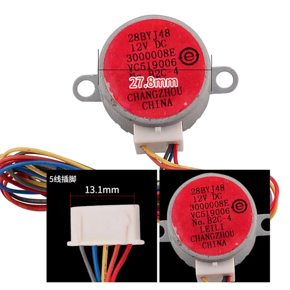 Air-Conditioning Accessories Swing Leaf Synchronous Motor for 28BYJ48 3000008E Gear stepper Motor 5 Wire 12V DC