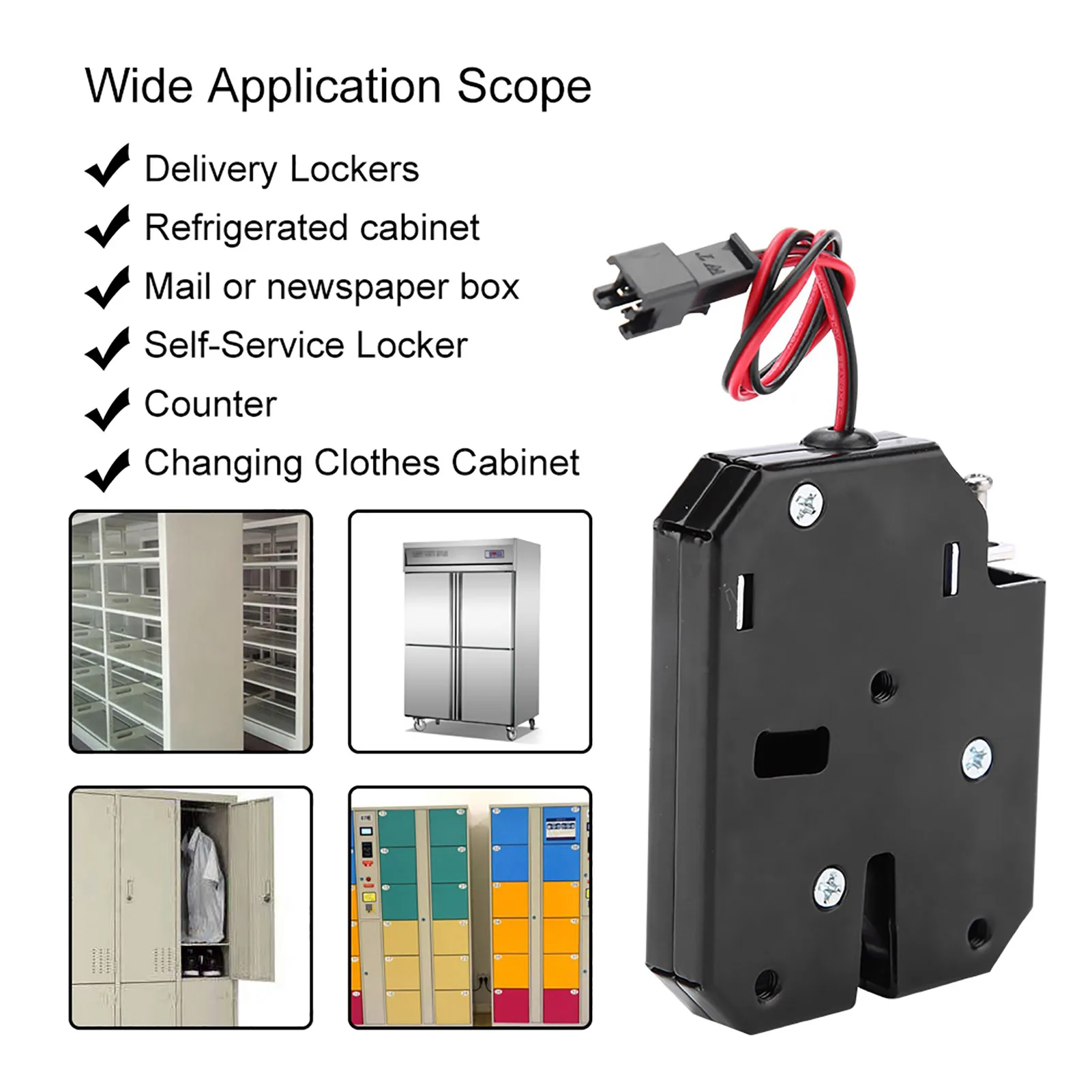 

12V Electric Control Drawer Lock Electromagnetic Lock Without Detection Electromagnetic Detection Lock