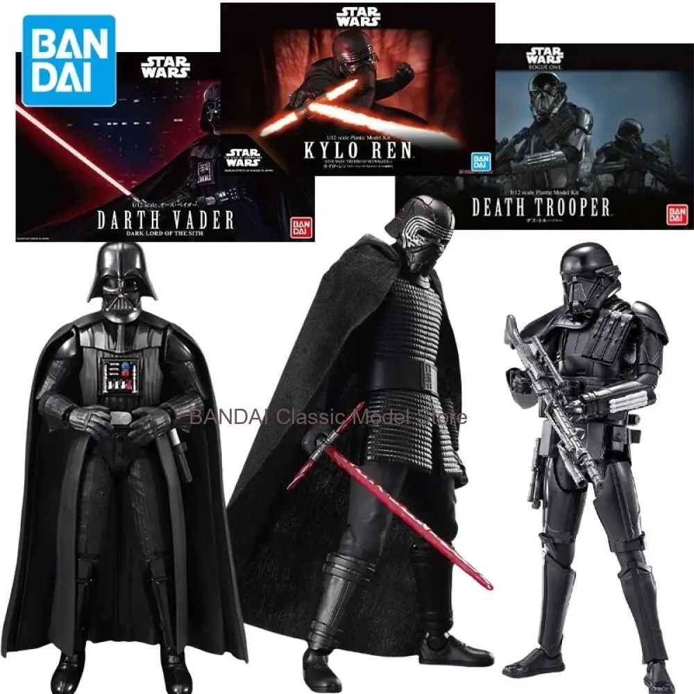 

Фигурка Bandai Star Wars 1/12: Дарт Вейдер, Дэд Троупер, Кайло Рен — Сборная модель, подарок