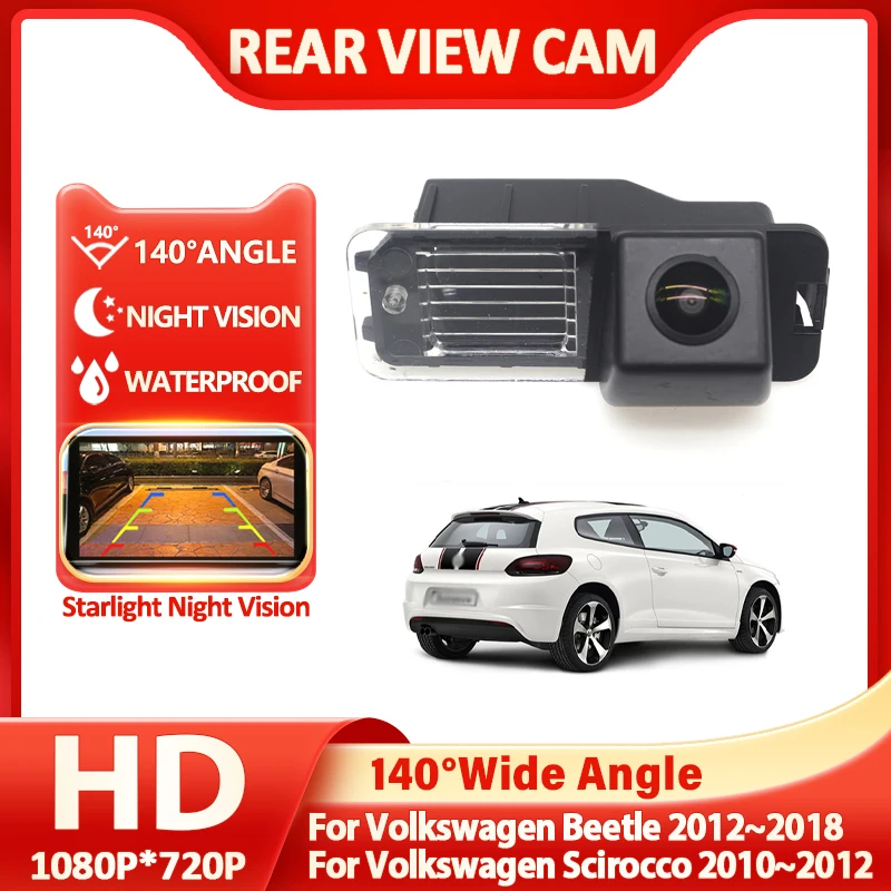 

12V Car Rear View Camera PDC Parktronic Reversing Night Vision For Volkswagen Beetle 2012~2018 For Volkswagen Scirocco 2010~2012