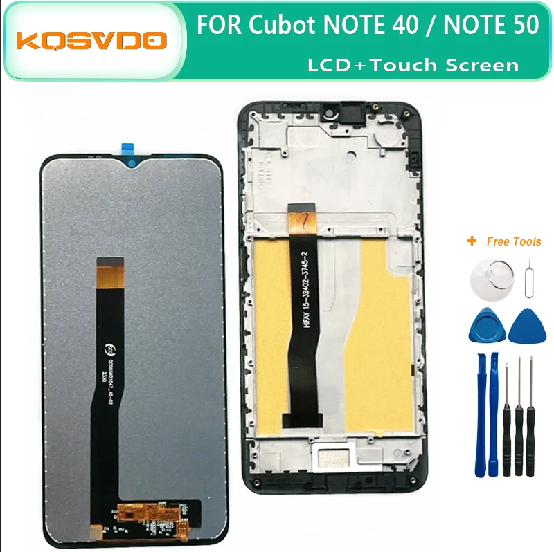 New Tested For Cubot NOTE 40 NOTE 50 Touch Screen + LCD Display With Frame Assembly Replacement For Cubot NOTE 21 LCD