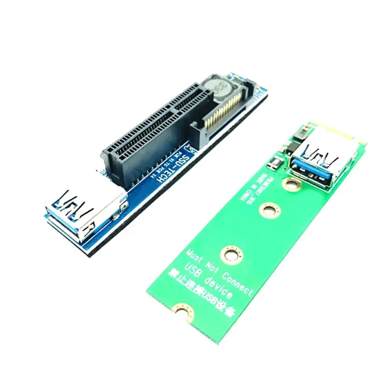 Raiser NVME M.2 To PCI-E X4 Card Extension Port Adapter Riser Card Graphics Cards Connector PCIE Extender 60Cm