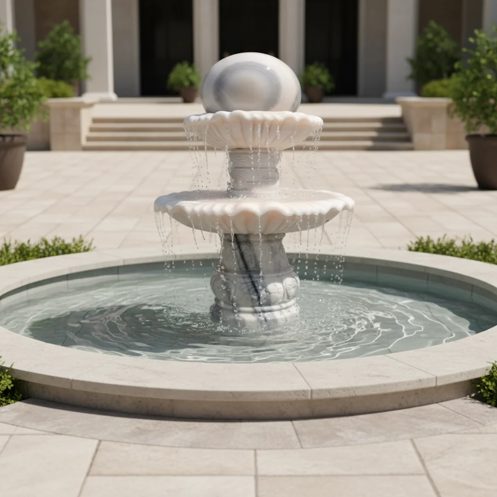 Factory Delivery Outdoor Granite & Marble Fengshui Ball Fountain for Park and Home Decoration Natural Stone Water Fountain
