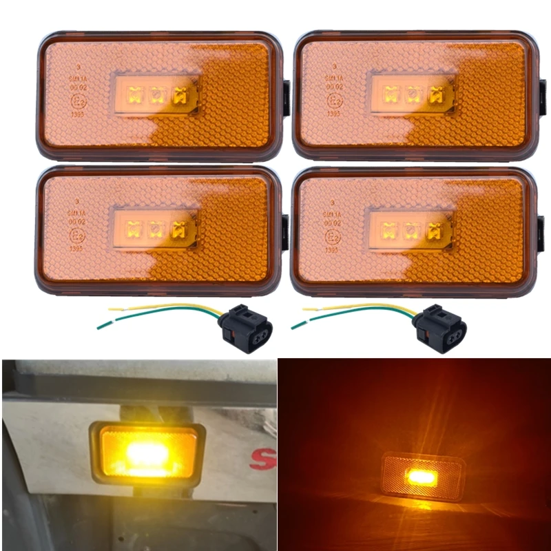 Luz de marcador lateral para Scania, 3LED, Scania G P R, conector do caminhão, OEM 1737413, 24V, 2 pcs, 4 pcs, 6 pcs, 8 pcs, 10pcs
