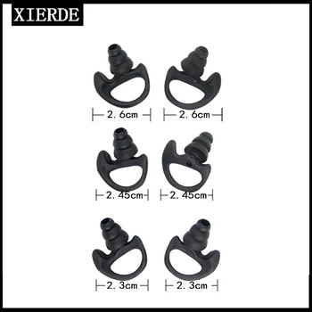 XIERDE remplacement Silicone souple écouteurs bouchon d'oreille pour talkie-walkie Portable Radio bidirectionnelle écouteur Heaset