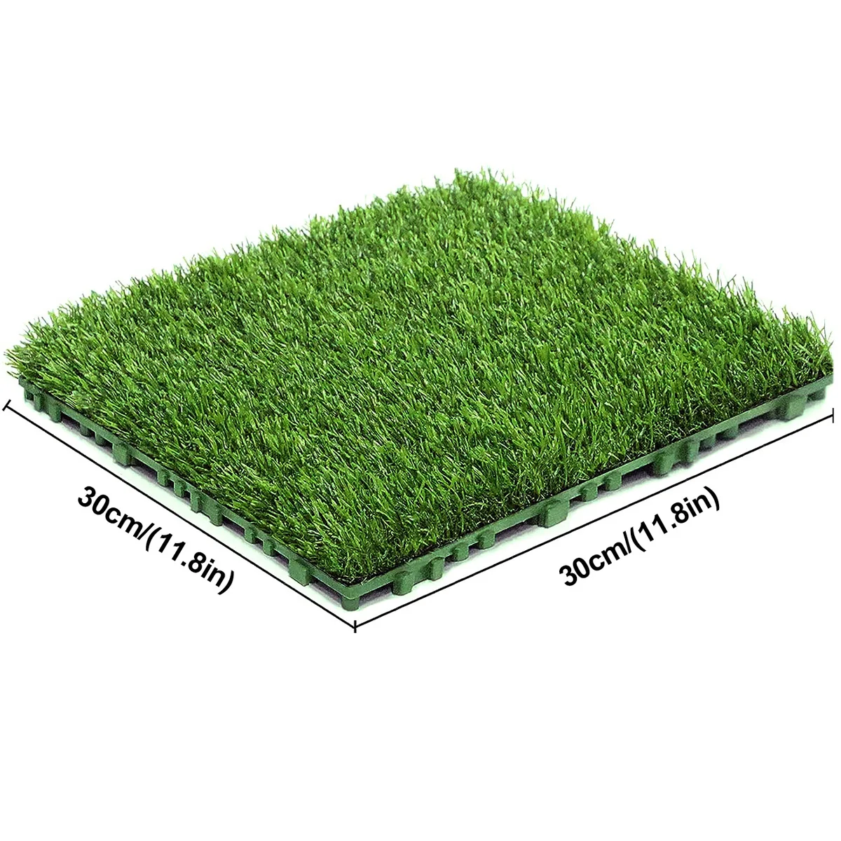 

Artifical Grass Tiles Interlocking Turf Deck Synthetic Fake Grass Self-draining Mat Flooring Decor Pad Multi-Purpose Dog Mats