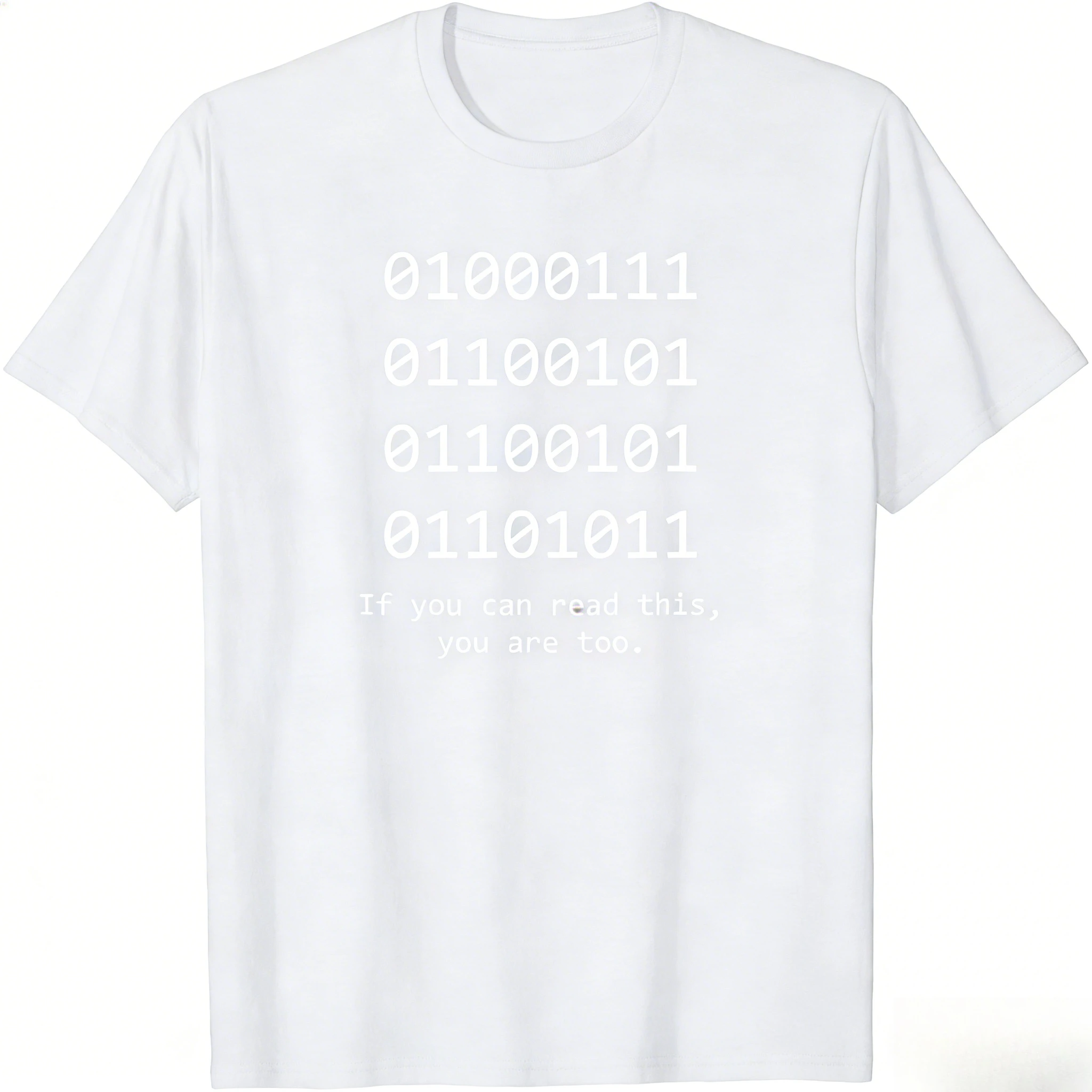 Computer Binary Code Programmer T Shirts Funny Developer Geek Gift Men Women Short Sleeve T-Shirt Graphic T Shirts