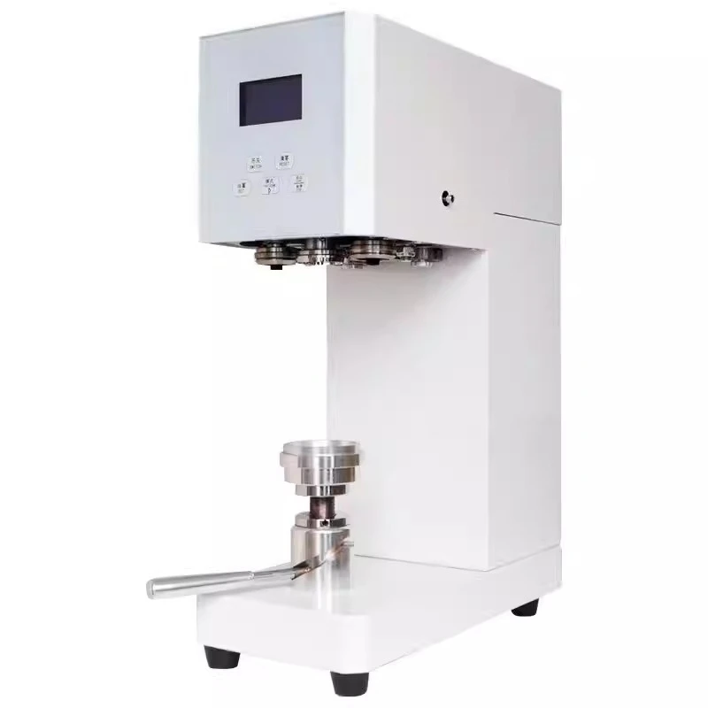 Semi-automatic milk tea cup sealing machine Commercial canned pet bottle sealing machine 55mm caliber sealing