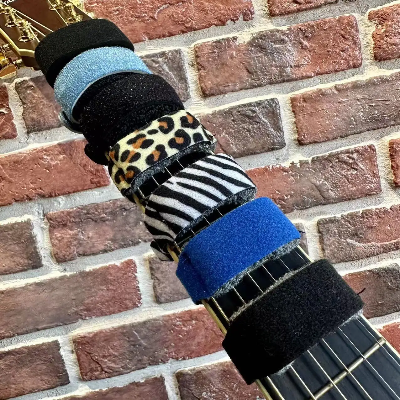 Gitarren-Bundsaiten, stummgeschalteter Riemen, Geräuschdämpfer, geräuschlose Wraps, Strahlband für Gitarren, Bass, Ukulele, Saiteninstrumente, Teile und Zubehör – Detail 15