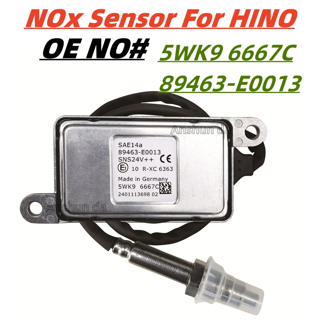 

89463-E0013 89463E0013 5WK96667C Car 24V Nitrogen Nox Oxygen Sensor For Hino Diesel Truck