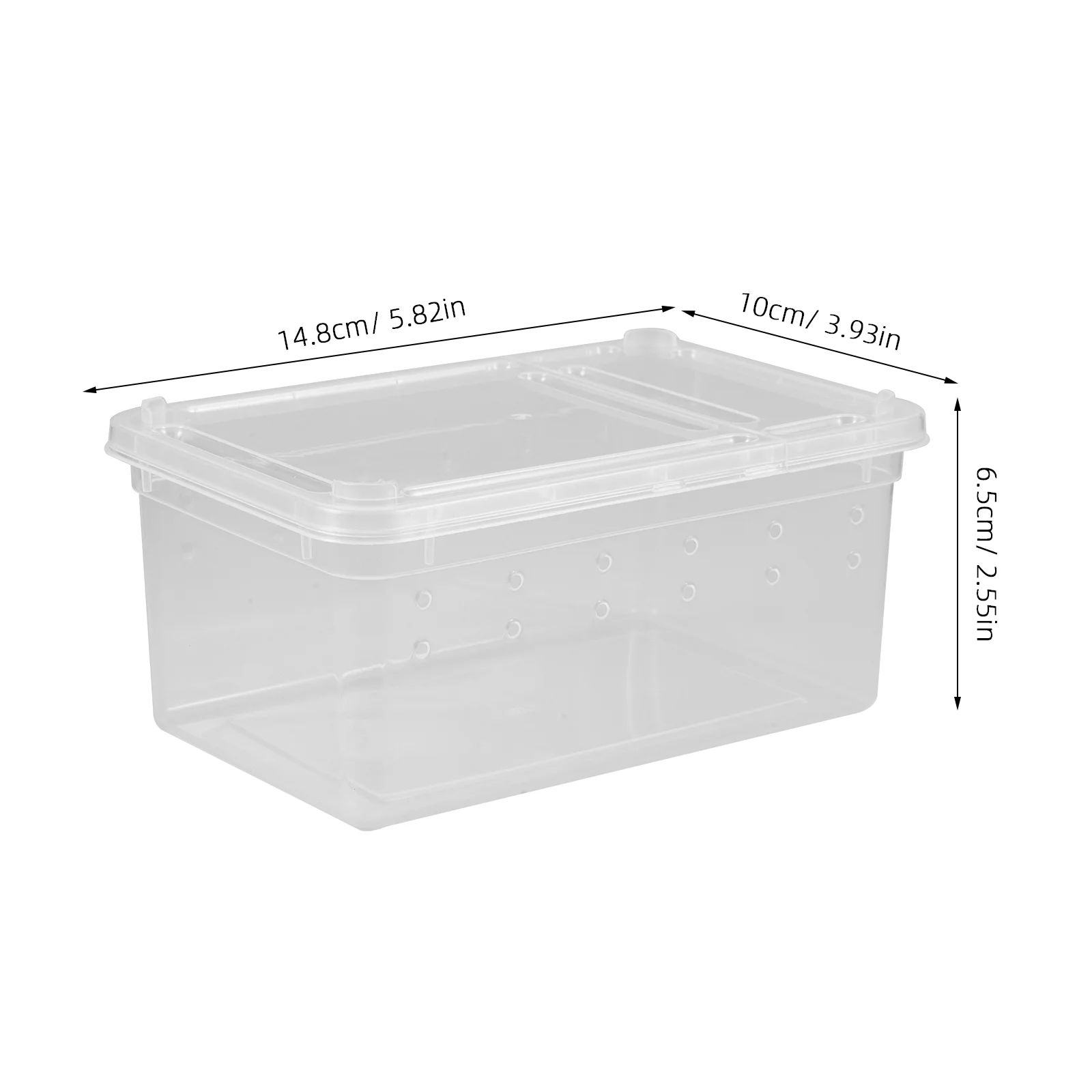 Pet Feeding Box Habitat Enclosure Bin For Tarantula Snail Terrarium Reptiles Incubator Snails