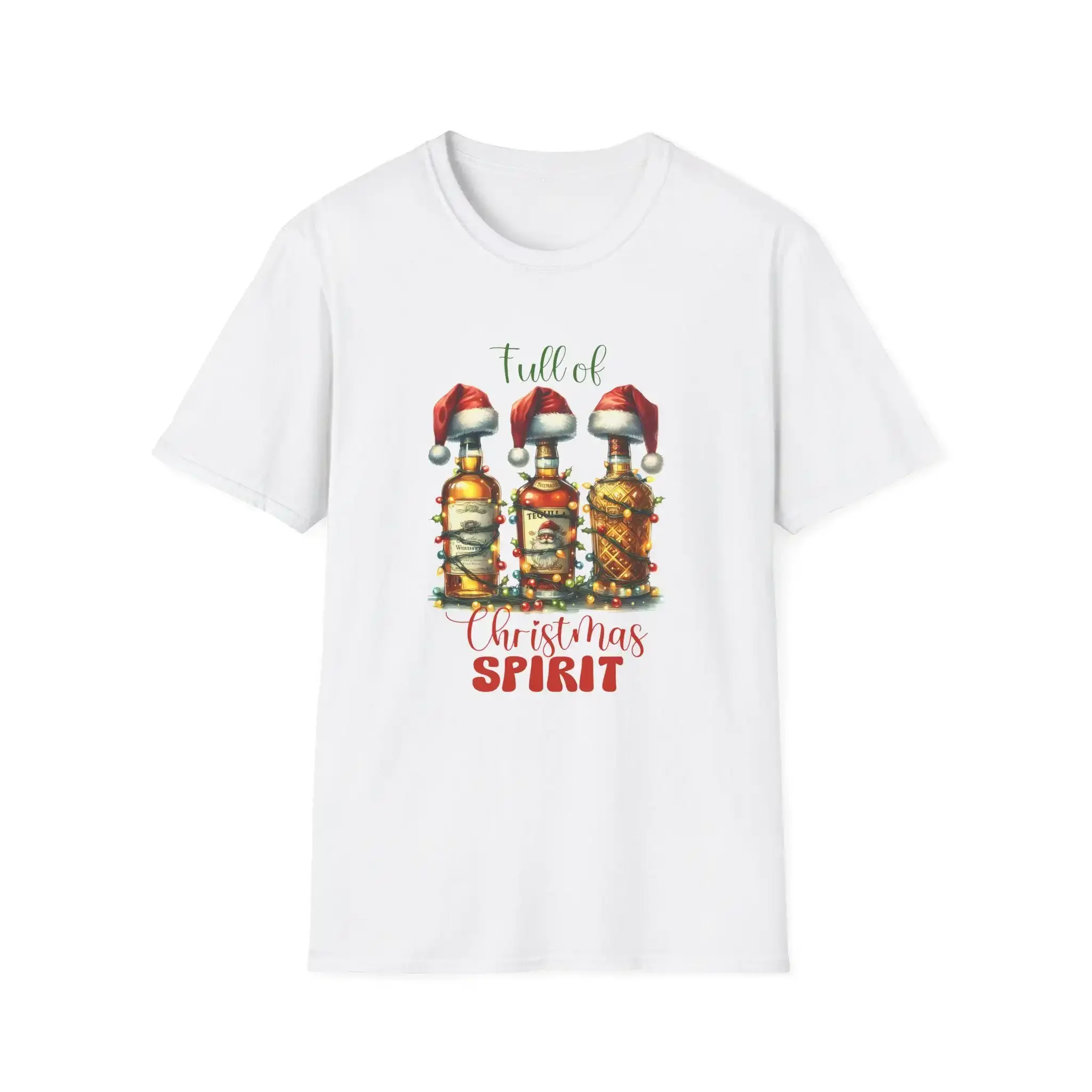 T-Shirt „Full Of Christmas Spirit“ mit Weihnachtsmotiv, XS 5XL, Weihnachtsfeiertag