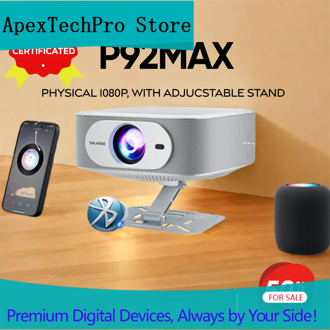 Smart Home X10 - Proyector ApexTPSalange P92Max 1080P con Soporte
