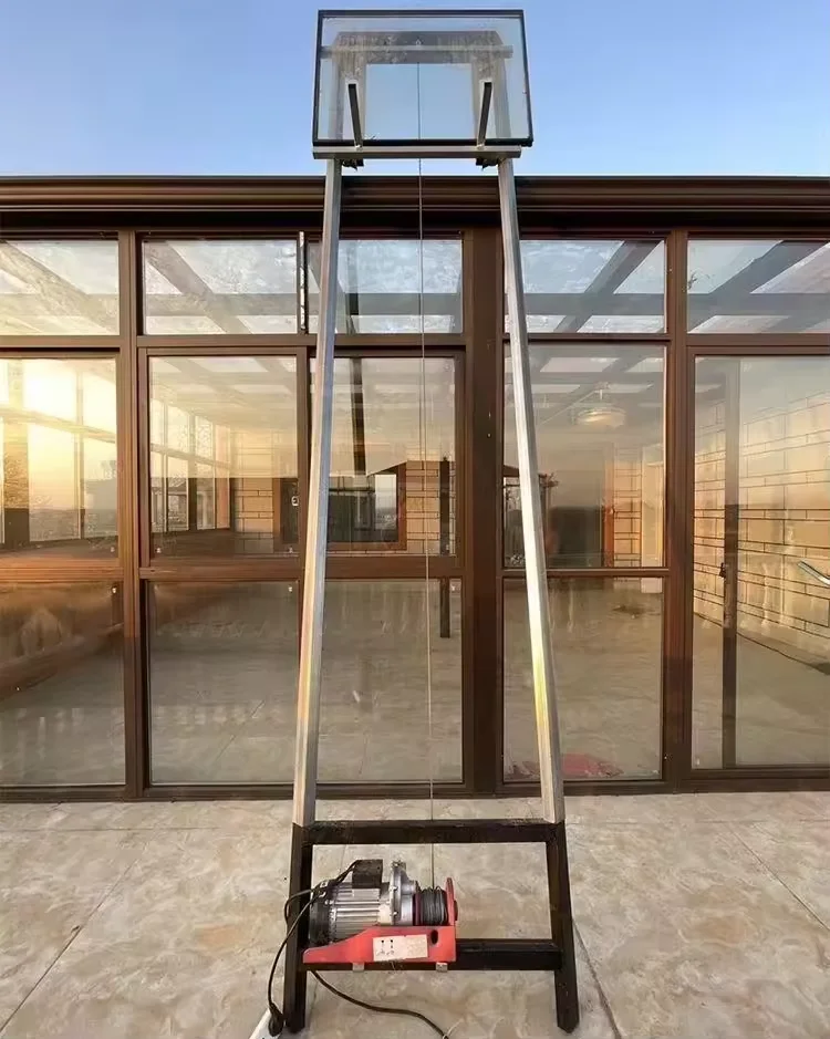2025 Top Rated Model Efficient Electric Ladder Lift For Solar Panel Installation