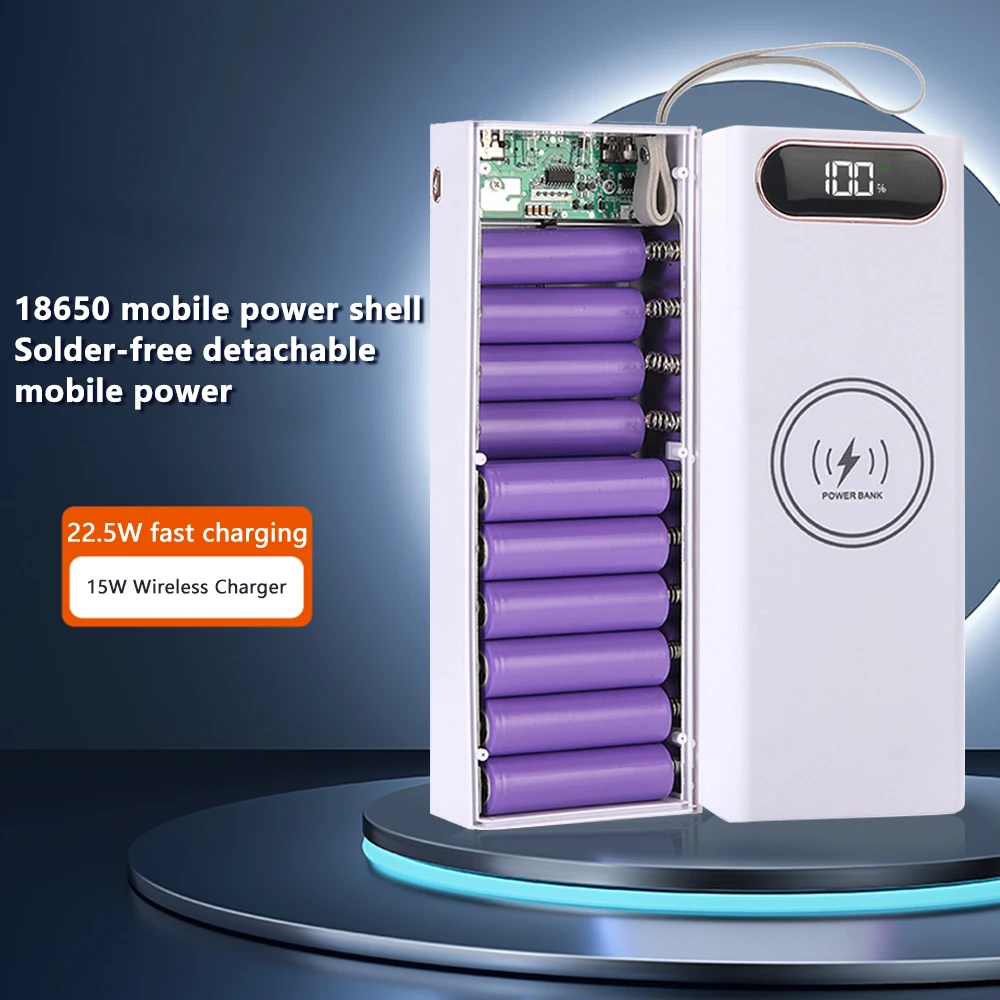 Supporto Batteria 18650 Con Uscita USB 5V/1.5A, Custodia Portatile Con LED, Per Elettronica E Progetti DIY