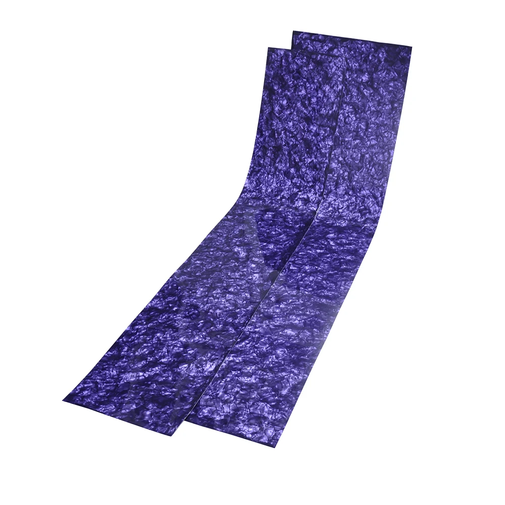 2Pcs Celluloid Sheet Drum Wrap Musical Instrument Deco Diamond Purple 10x60'' and 16x60''