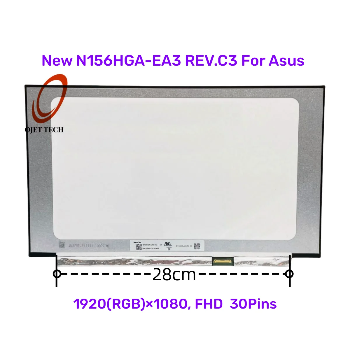 New N156HGA-EA3 REV.C3 For Asus LCD Screen 15.6