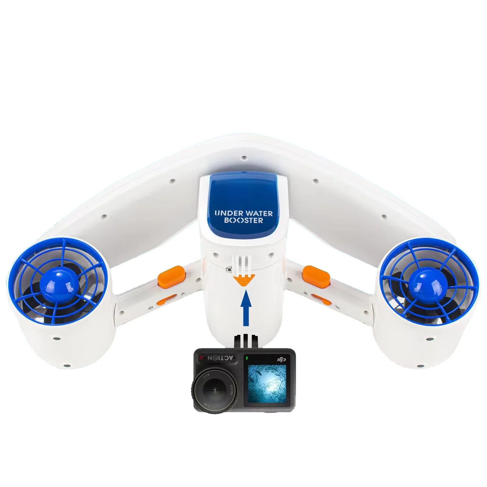 

480W Electric Underwater Scooter Dual Speed Water Propeller Underwater Booster For Ocean Pool Diving