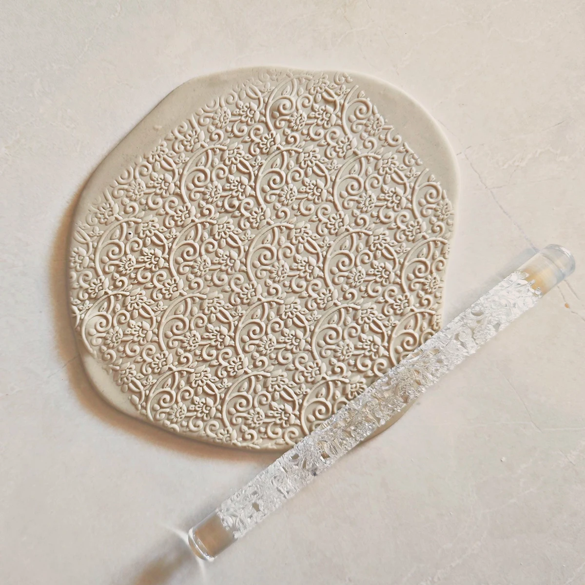 3D Embossed Rolling Pin - Craft Artistic Cookies, Pastries & Clay Creations; Perfect Baking Gift for Holidays, Weddings & Family